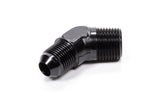 Fragola Performance Systems 45 Deg Adapter Fitting #8 x 1/2 MPT Black