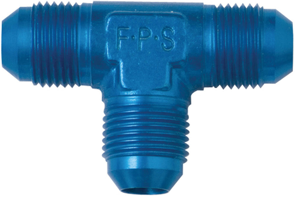 Fitting Triple Adapter Aluminum Blue Anodized - Each