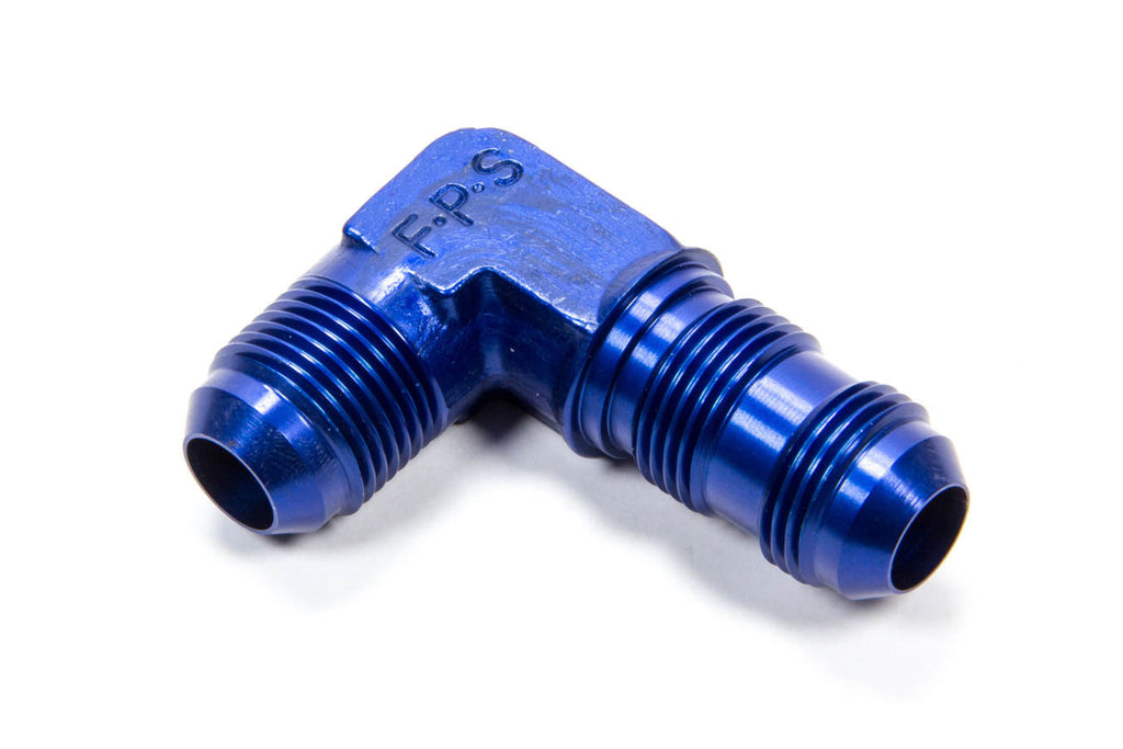 Bulkhead Fitting 10AN Male to 10AN Male 90 Degree Aluminum Blue Anodized