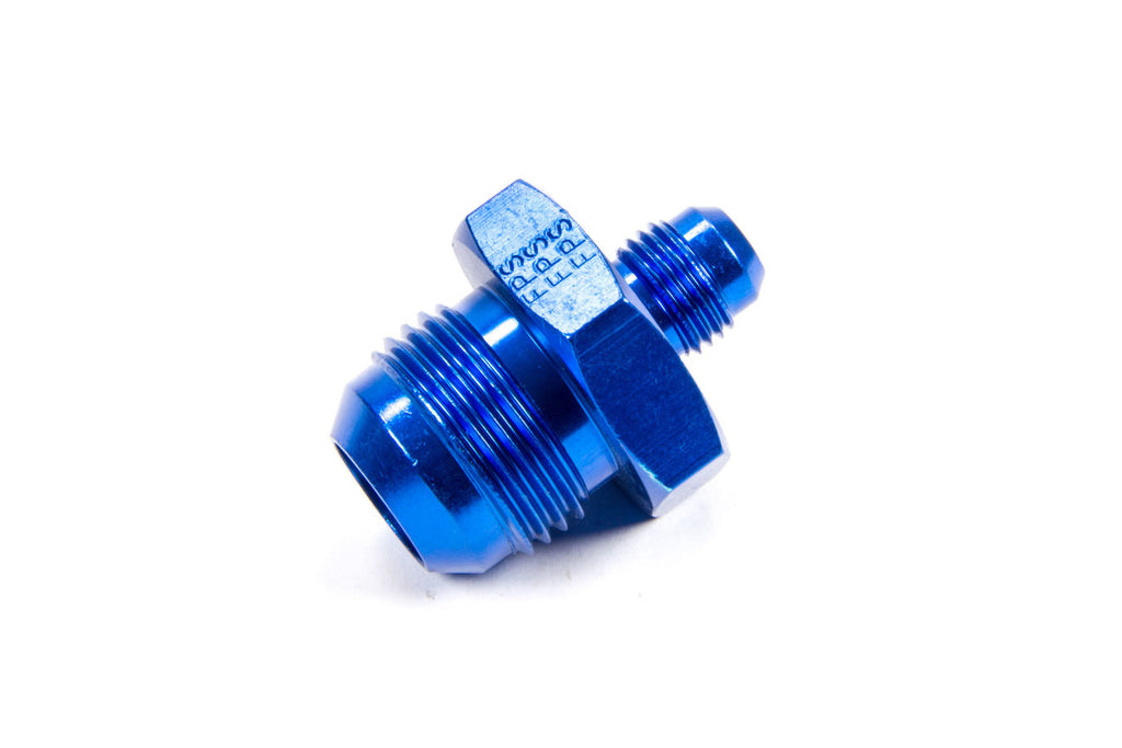 Male Reducer Fitting in Blue Aluminum