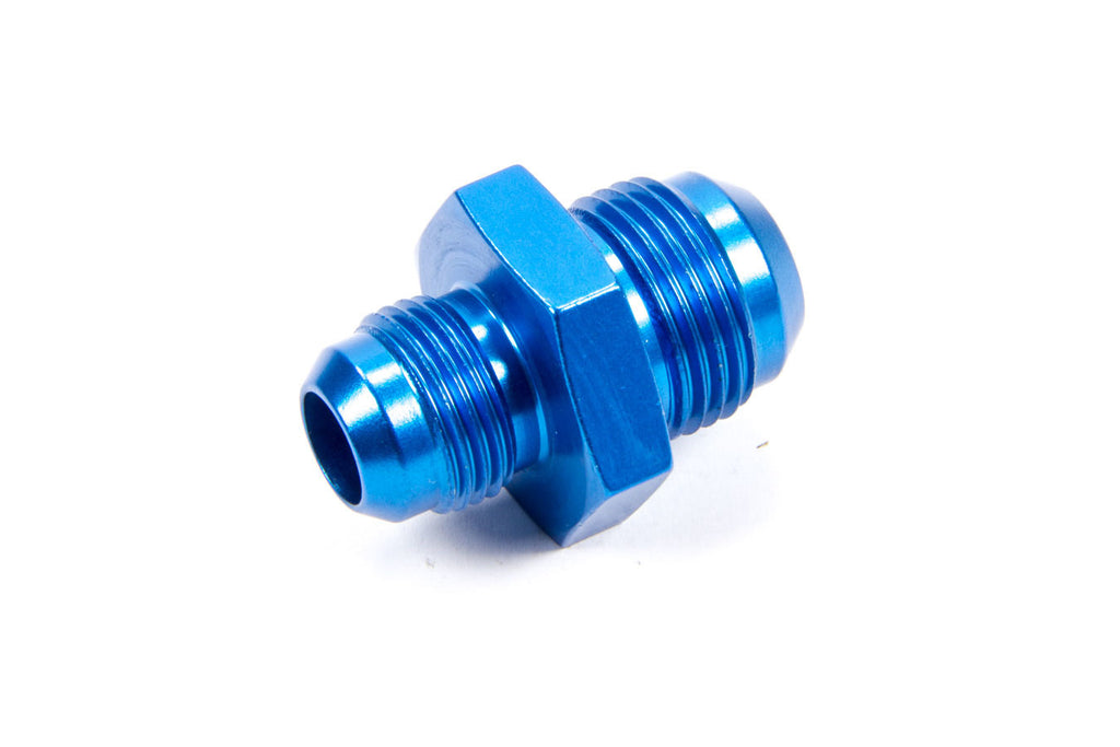 Male Aluminum Reducer Fitting in Blue Anodized Finish