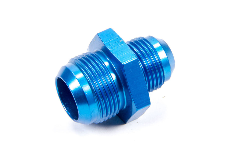 Male to Male Straight Aluminum Reducer Fitting, Blue Anodized