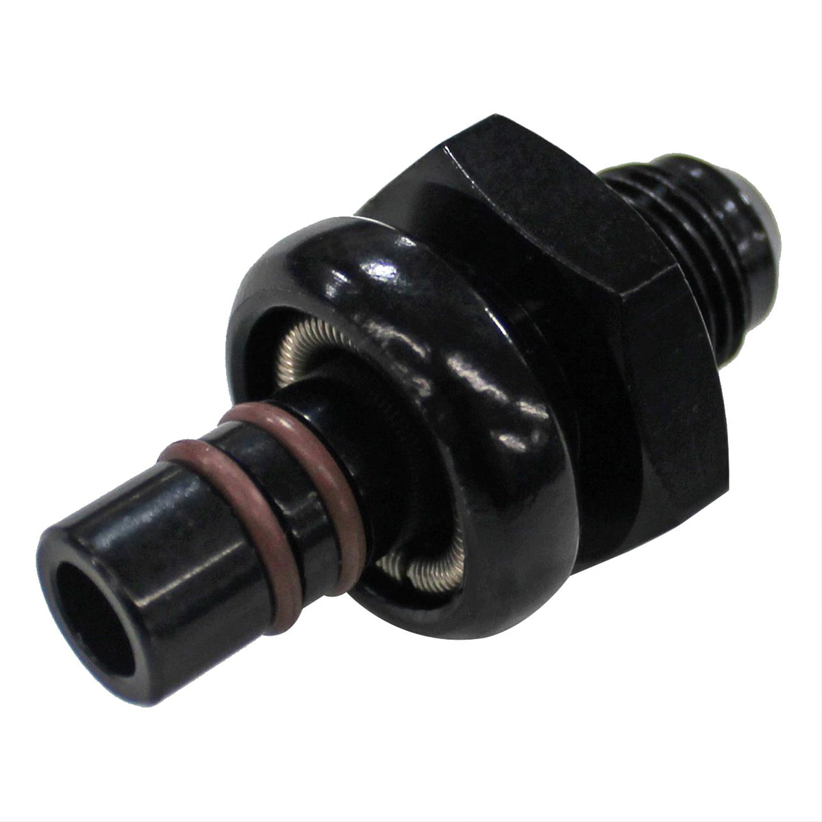 Fragola Performance Systems 6an to Ford EFI .435 Shank Fitting Black