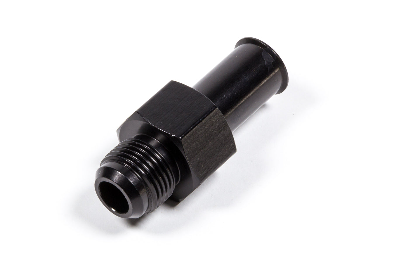 Fuel Tank Outlet Fitting Black Aluminum