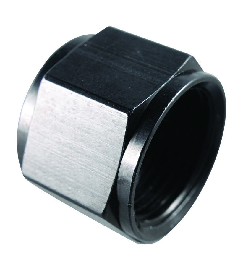 Black Anodized Aluminum Flare Cap - Sleek and Durable