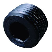 Cargar imagen en el visor de la galería, Tapón de tubería Allen MPT de 1/8&quot; de Fragola Performance Systems, color negro