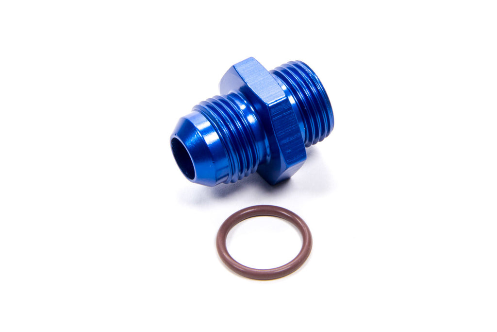 Male Radius O-Ring Fitting - Aluminum, Blue Anodized