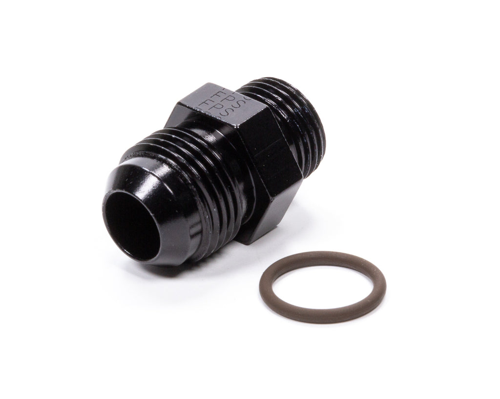 Straight Adapter - Black Anodized Aluminum O-Ring Fitting