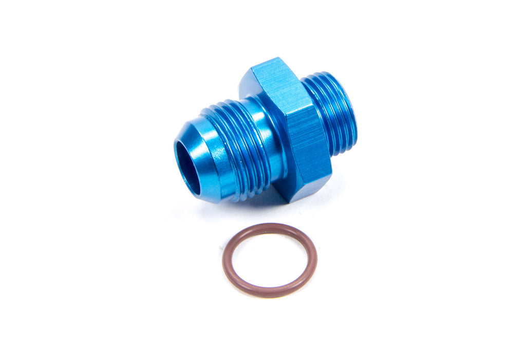 Male Radius O-Ring Fitting - Aluminum, Blue Anodized