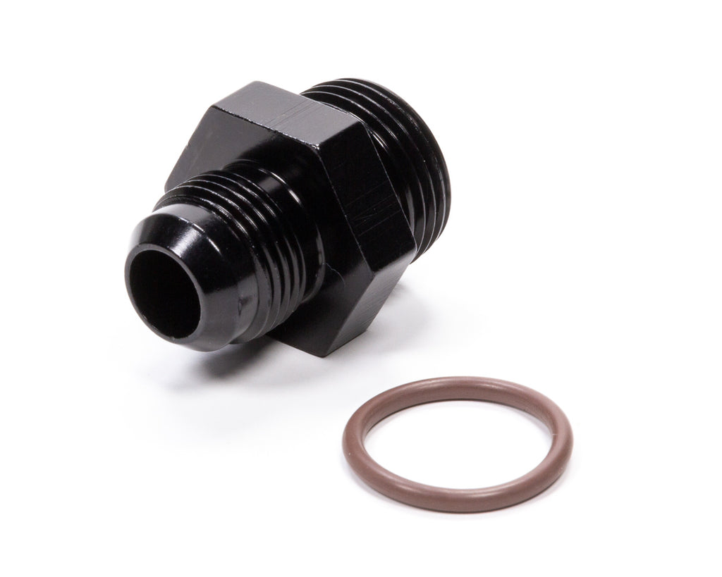 Male O-Ring Fitting Adapter - Aluminum, Black Anodized - Straight Configuration