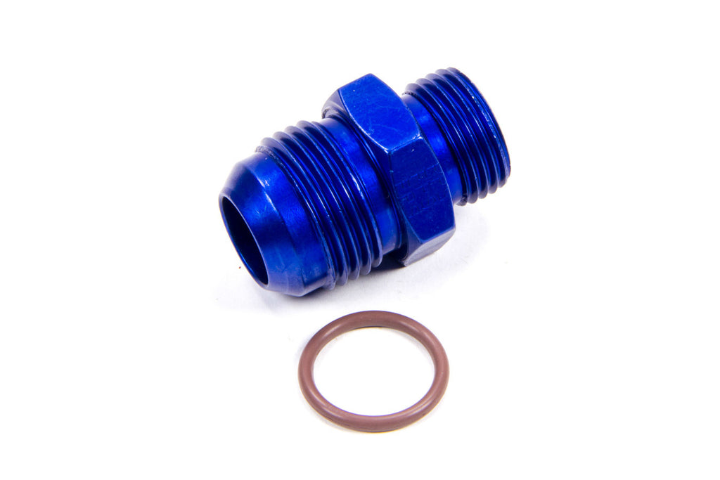 Male O-Ring Fitting Adapter - Straight - Aluminum - Blue Anodized