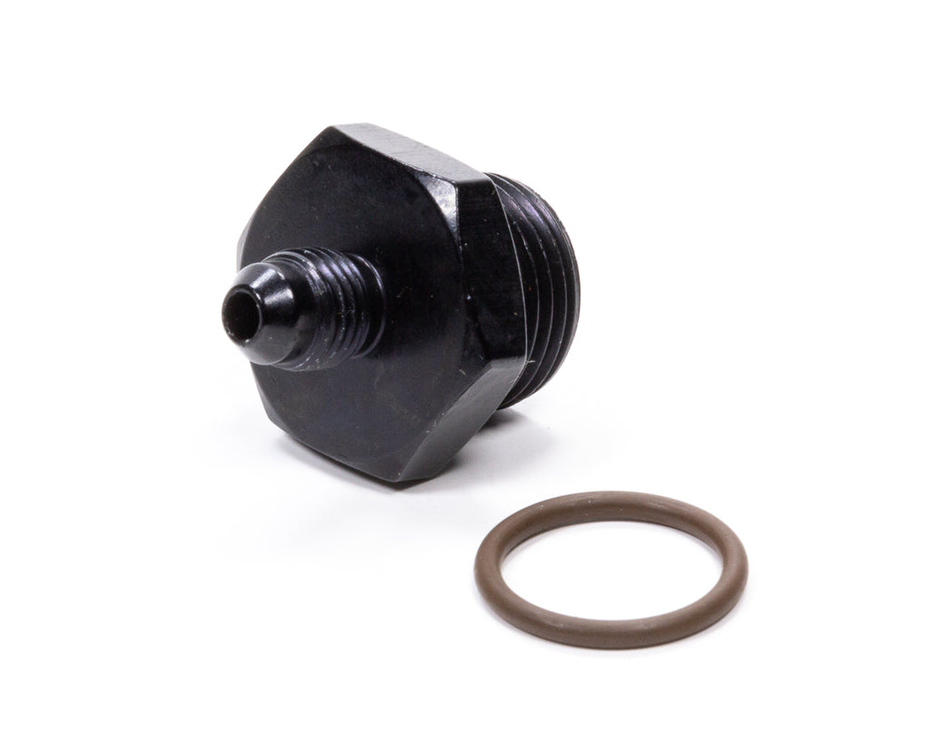 Male O-Ring Aluminum Fitting - Black Anodized