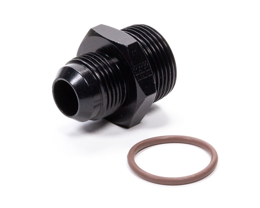 Male O-Ring Aluminum Fitting - Black Anodized