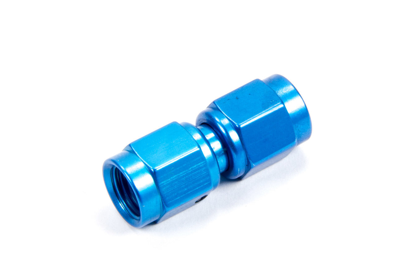 Female Swivel Adapter - Aluminum Straight Fitting in Blue - 2-Pack
