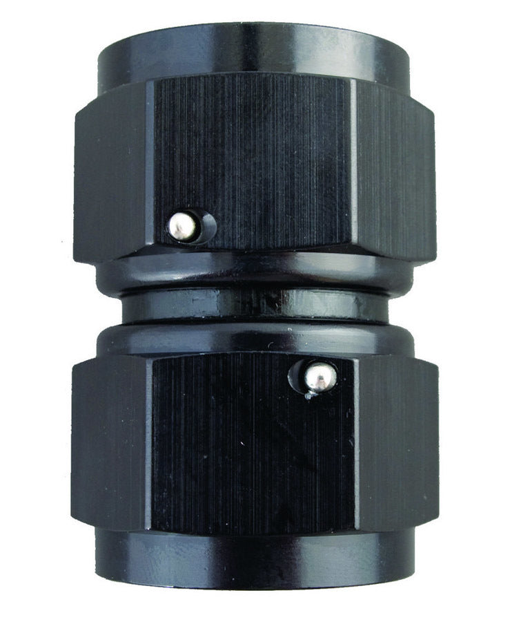 Female Swivel Connector in Black Aluminum - AN12 Fittings