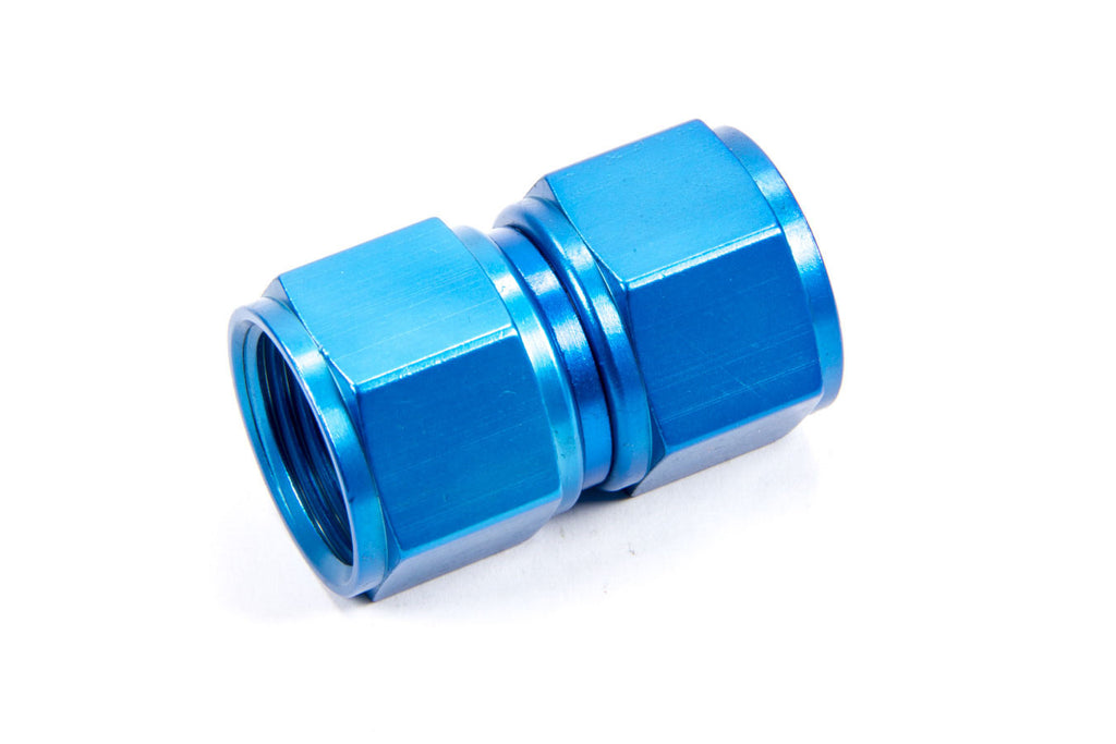 Female Swivel Connector - Aluminum Blue Anodized - 12 AN Female Swivel Adapter