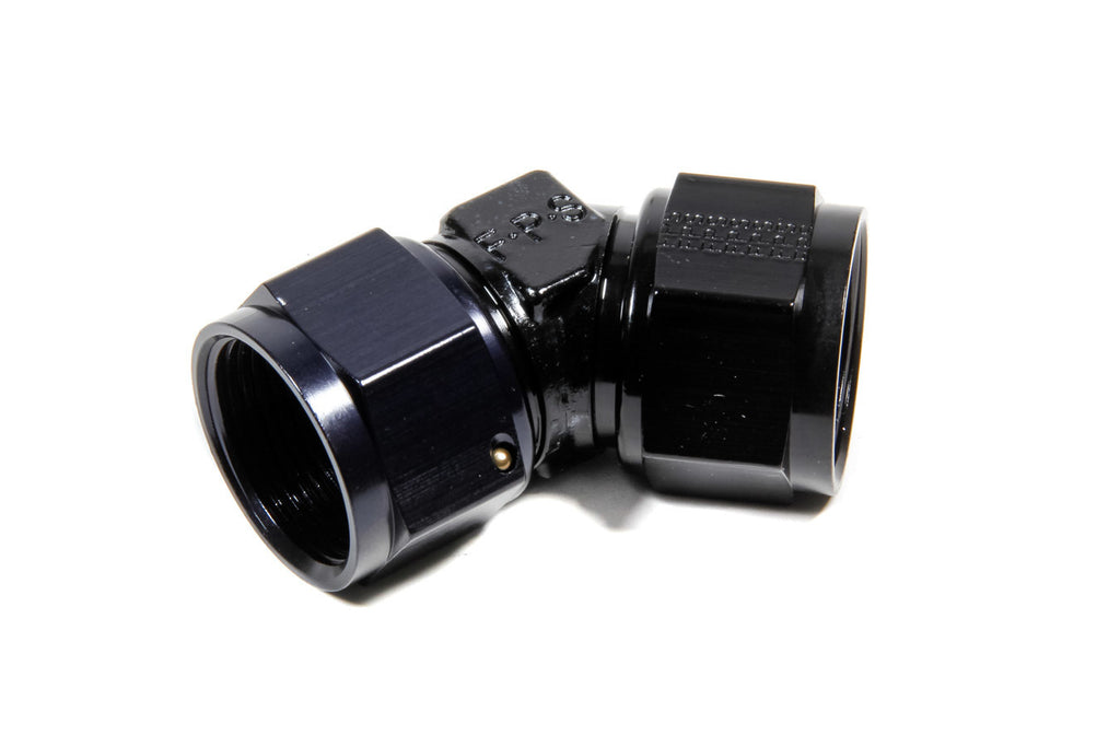 Female Swivel 45-Degree Black Aluminum Fitting