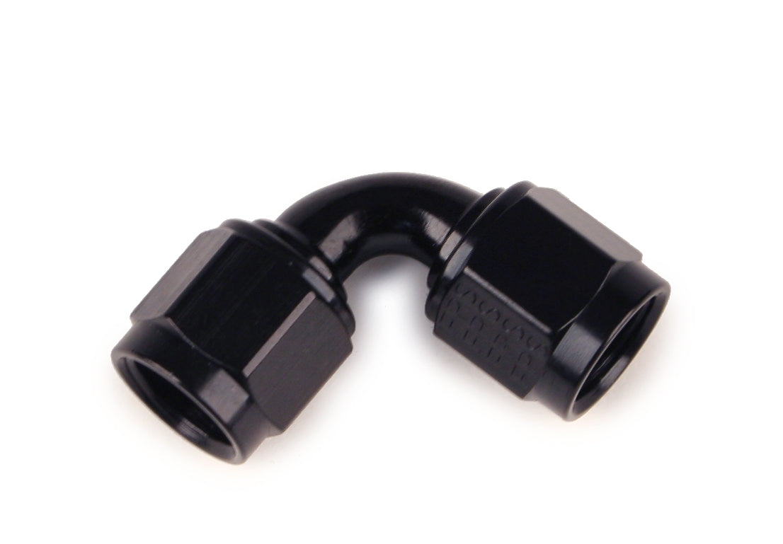 Female Swivel Adapter Fitting, Aluminum, Black