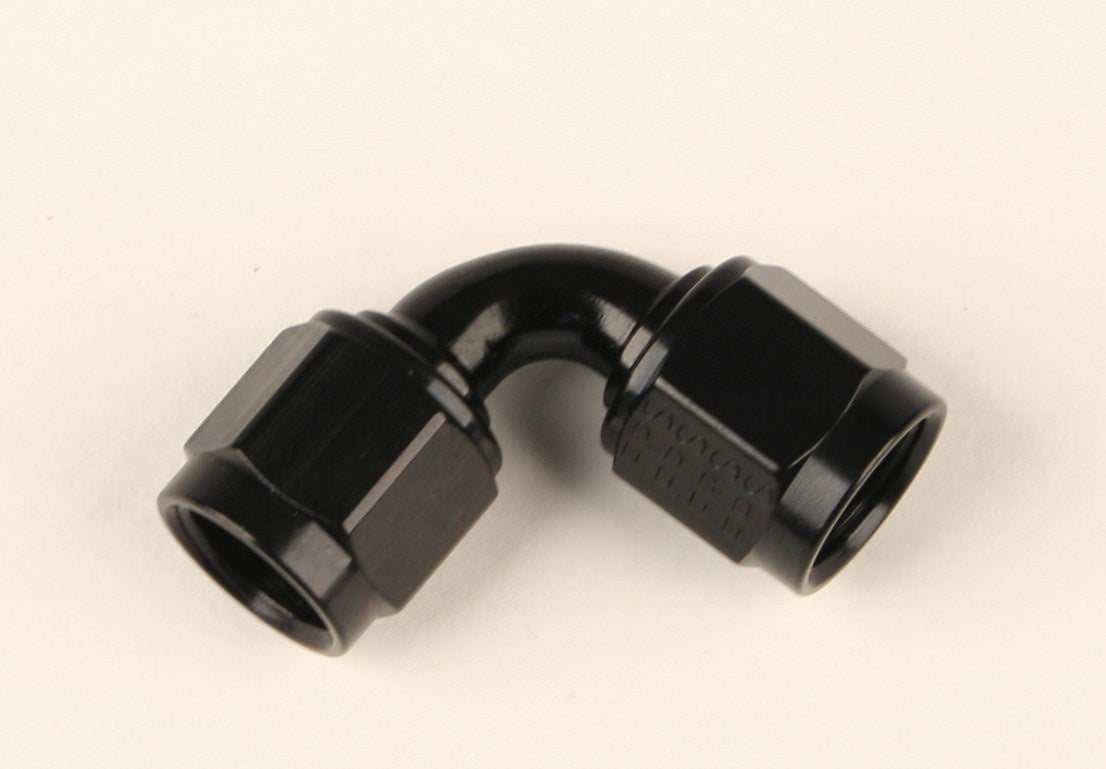 Fragola Performance Systems #12 Female 90 Degree Coupler Fitting Black