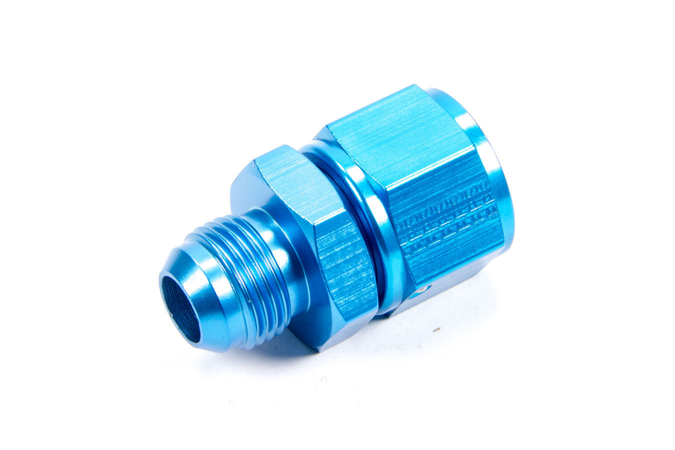 Male AN Swivel Reducer 12 AN to 10 AN Aluminum Blue