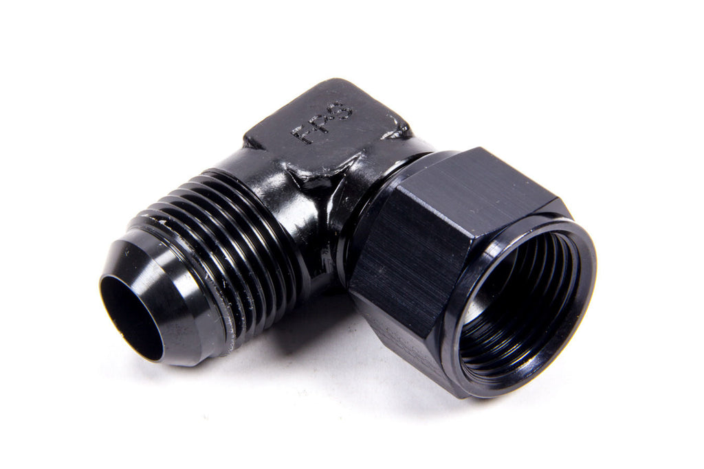 Female Swivel to 12AN Male 90-Degree Fitting - Durable Black Anodized Aluminum