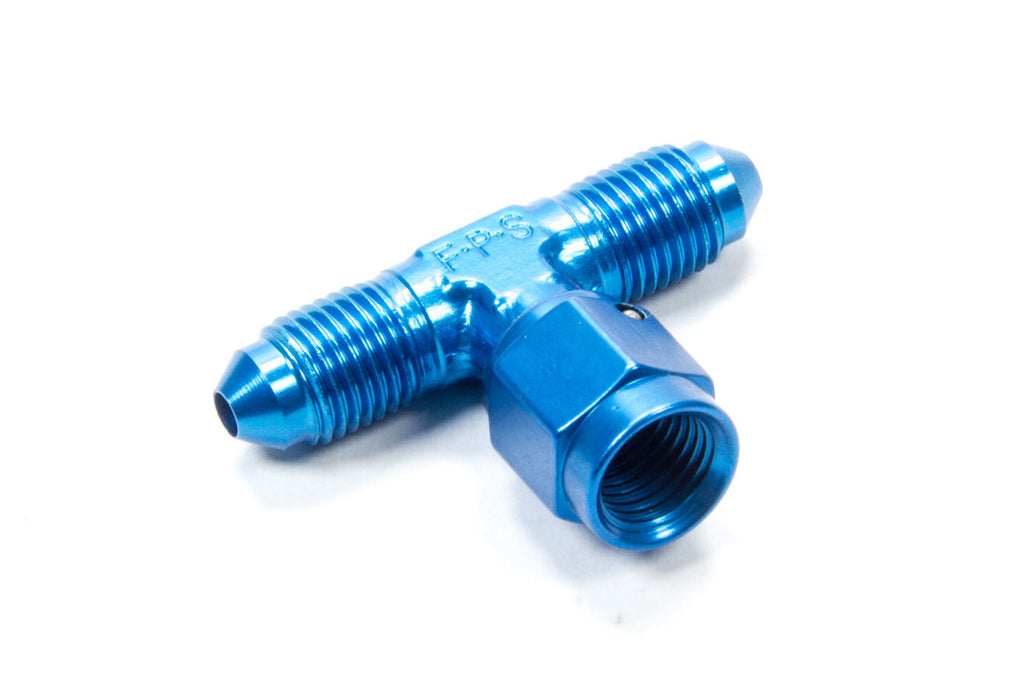 FEMALE SWIVEL Tee Adapter - Aluminum, Blue Anodized