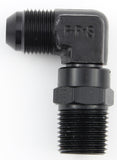 Fragola Performance Systems#4 x 1/4 MPT 90 Deg Swivel Adapter Black