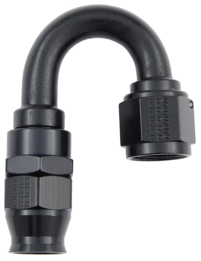 Fragola Performance Systems Hose Fitting #6 180 Deg PTFE Black