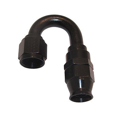 Fragola Performance Systems Hose Fitting #12 180 Deg PTFE Black