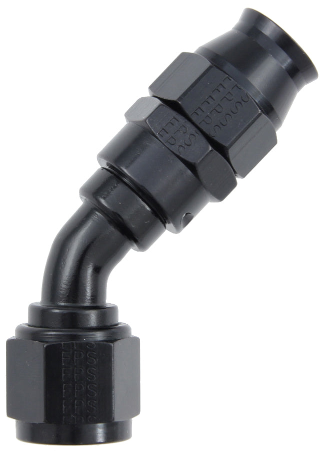Fragola Performance Systems Hose Fitting #8 45 Deg PTFE Black