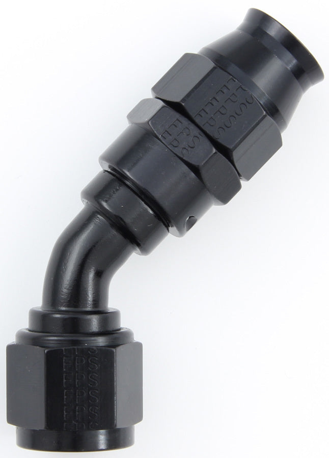Fragola Performance Systems Hose Fitting #10 45 Deg PTFE Black
