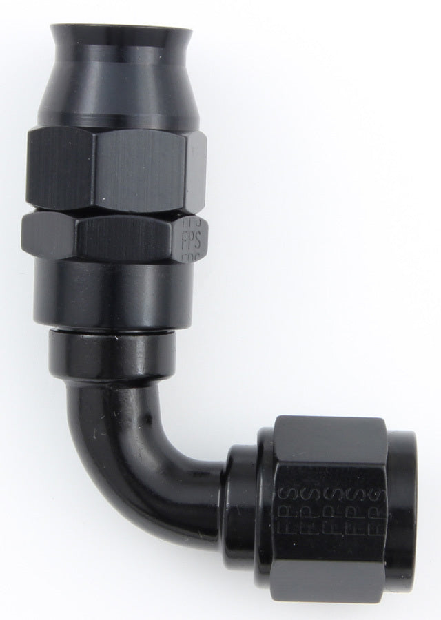 Fragola Performance Systems Hose Fitting #10 90 Deg PTFE Black
