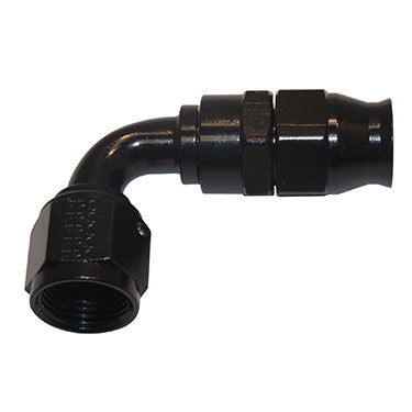 Fragola Performance Systems Hose Fitting #12 90 Deg PTFE Black