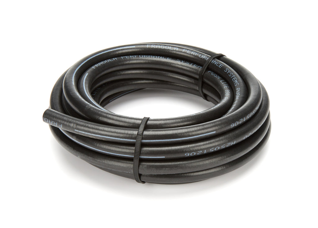 Fragola Performance Systems #4 Push-Lite  Hose 15ft Hi-Temp - Black