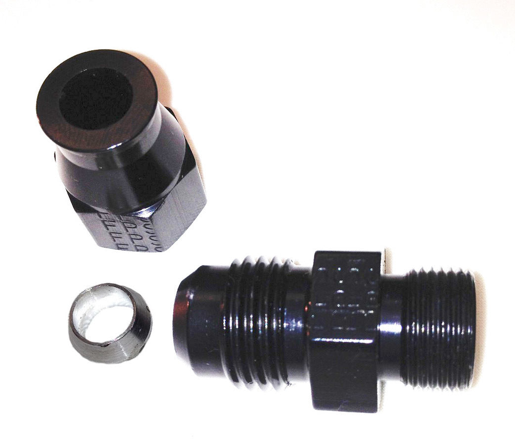 Fragola Performance Systems 6AN Male to 5/16in Tube Adapter Fitting  Black