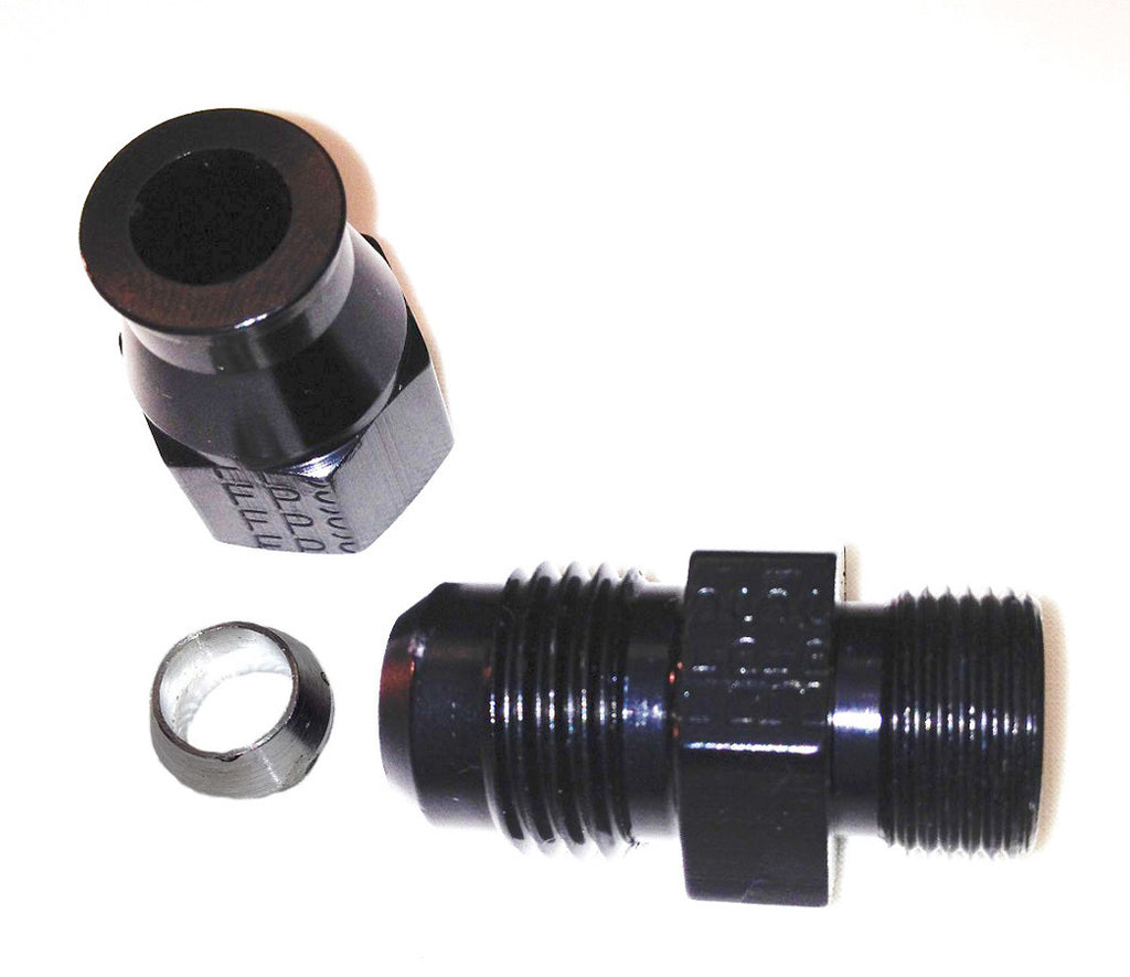 Fragola Performance Systems6AN Male to 5/16in Tube Adapter Fitting  Black