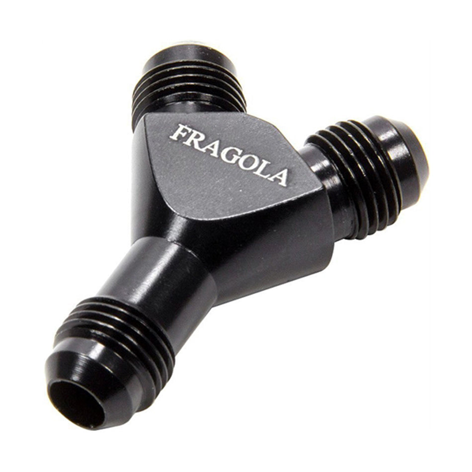 Fragola Performance Systems 6an x Dual #4 Male Y- Fitting Black