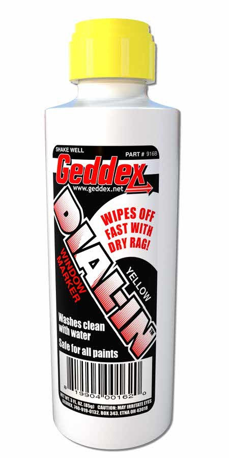 Geddex Dial-In Window Marker Yellow 3oz Bottle