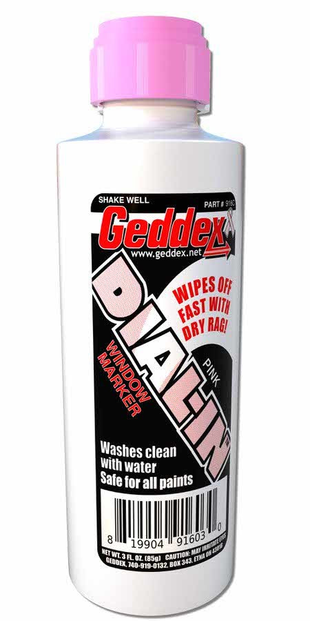 Geddex Dial-In Window Marker Pink 3oz Bottle