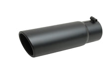 Load image into Gallery viewer, Black Ceramic Rolled Edg e Angle Exhaust Tip