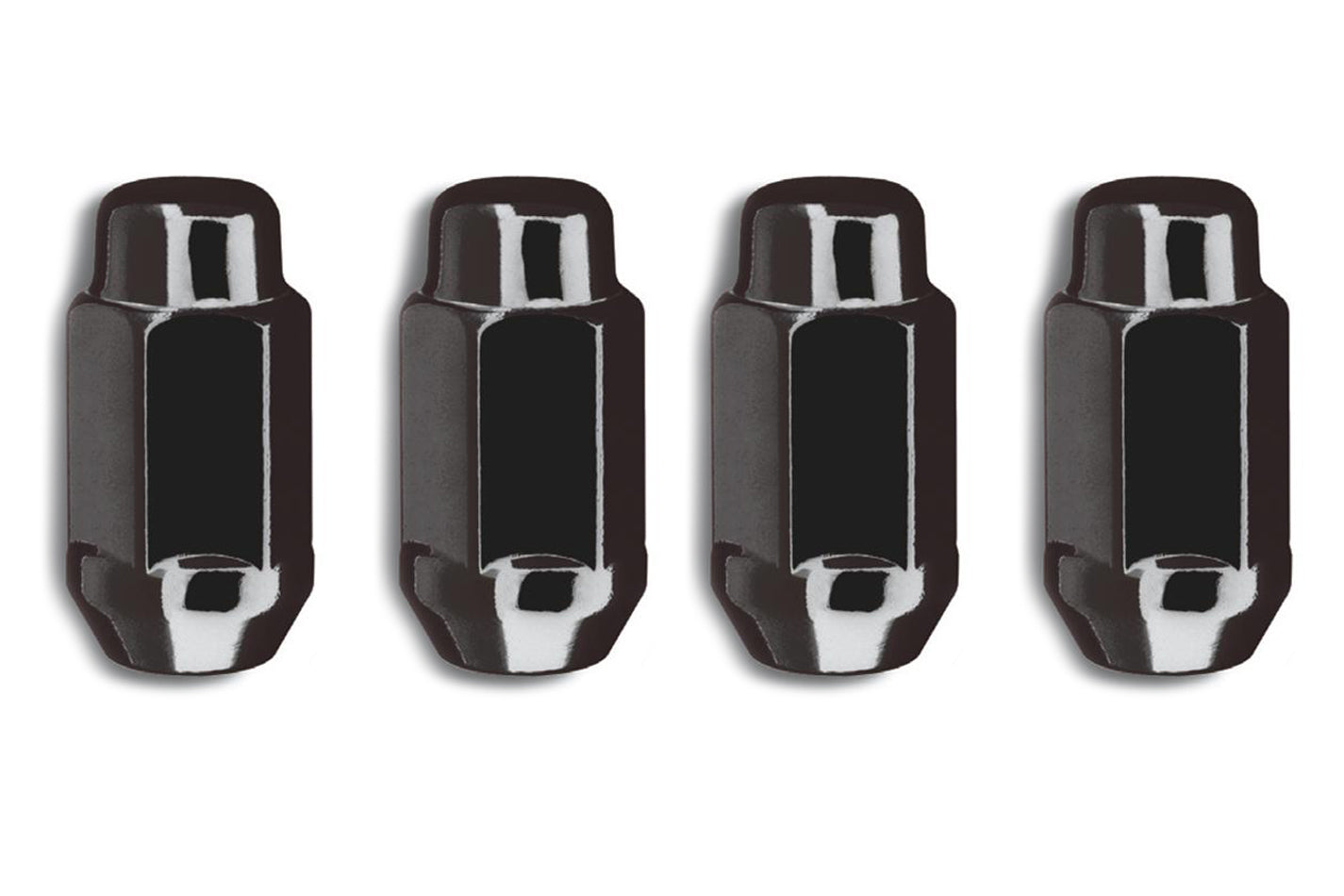 Gorilla Automotive Products 4 Lugnuts Acorn Bulge 14 mm x 1.5 Black X-Long