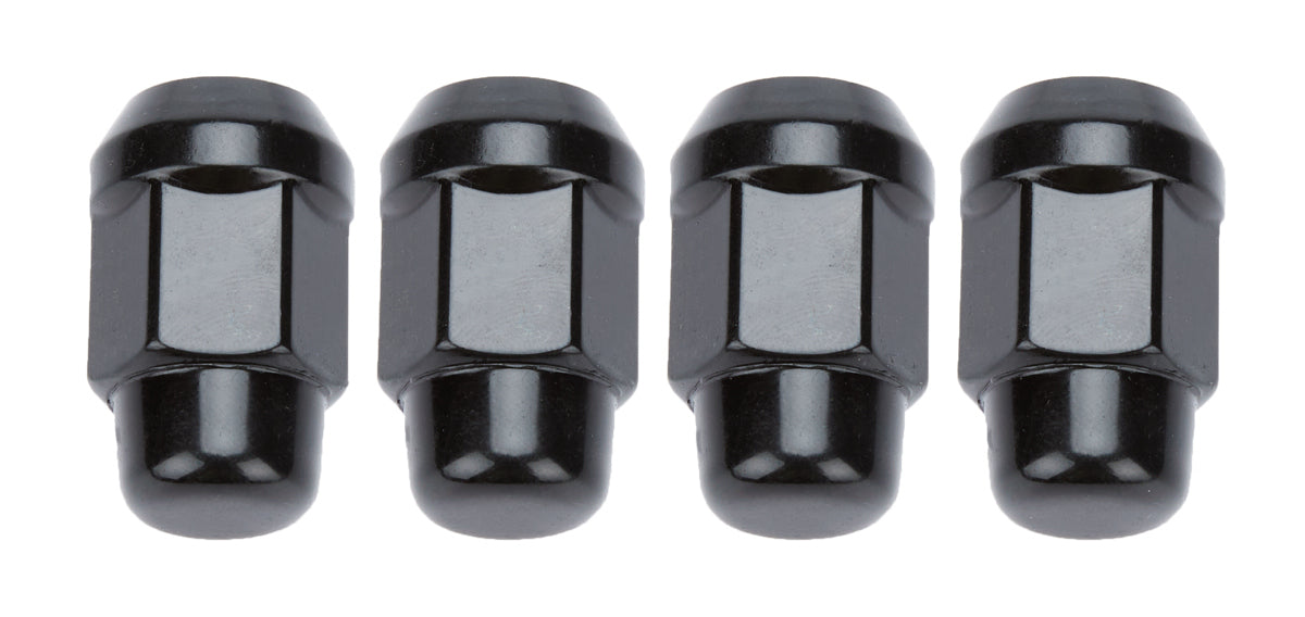 Gorilla Automotive Products 4 Lugnuts Acorn Bulge 1/2 Black