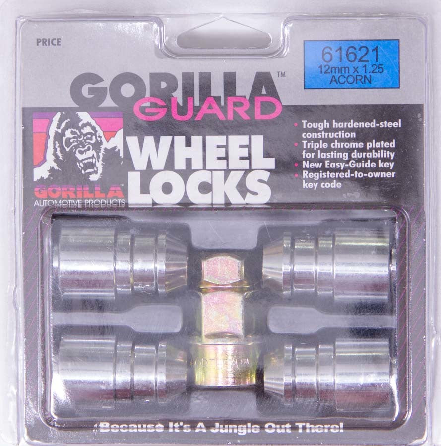 Gorilla Automotive Products Wheel Locks 12mmx1.25 Acorn 4pk