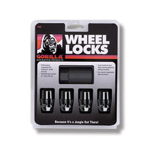 Cargar imagen en el visor de la galería, Wheel Locks Acorn Black Chrome 14mm x 1.50 4Pack