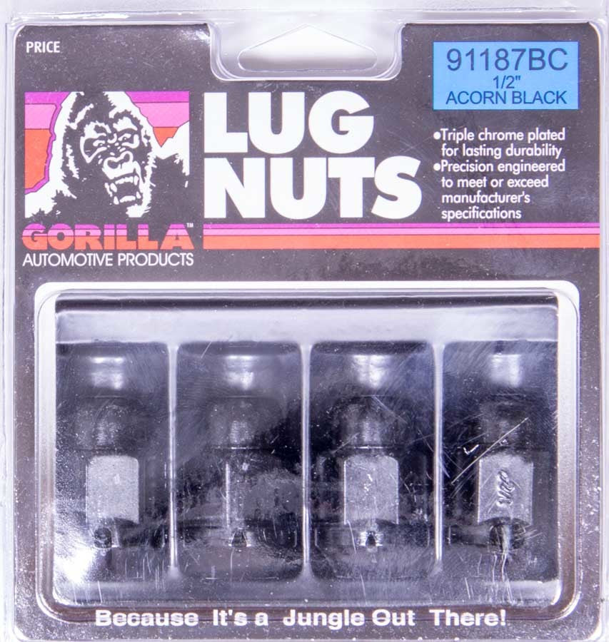 Gorilla Automotive Products 4 Lug Nuts 1/2in Acorn Bulge Seat