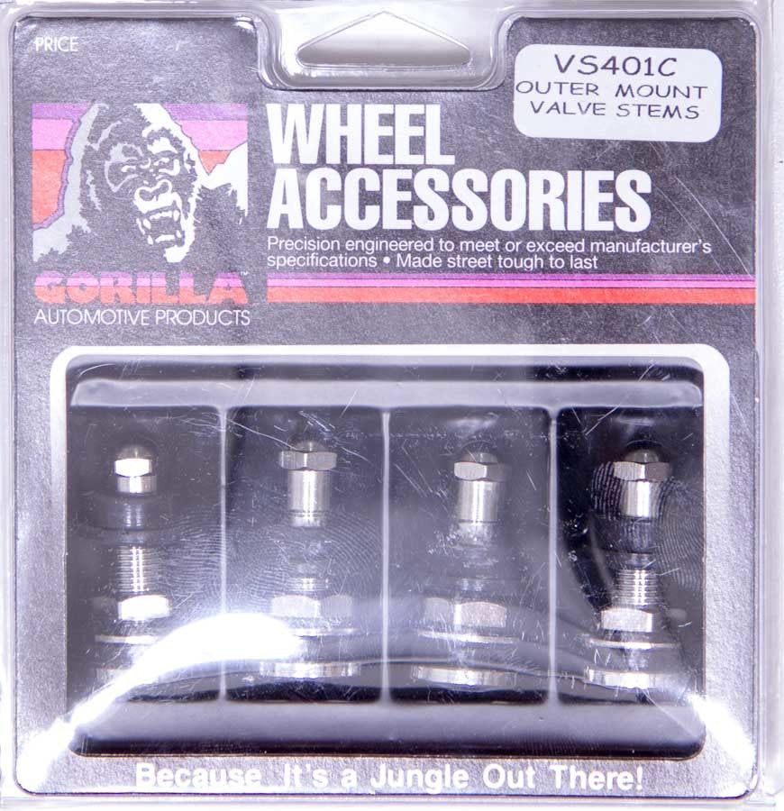 Gorilla Automotive Products Outer Mount Valve Stems 4 pack