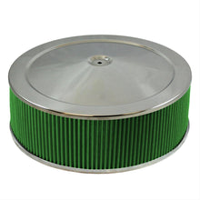 Cargar imagen en el visor de la galería, Conjunto de filtro de aire Green Filter USA de 14 x 5 con base abatible