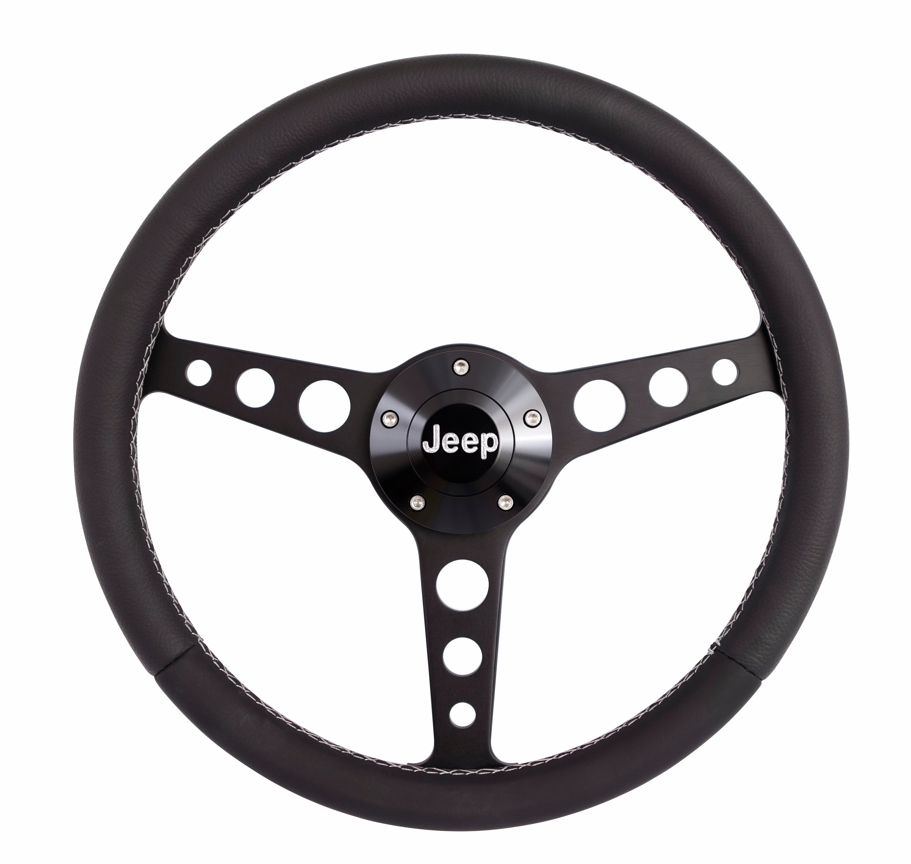 Grant Classic Series Blk Wheel Jeep Logo/Install Kit