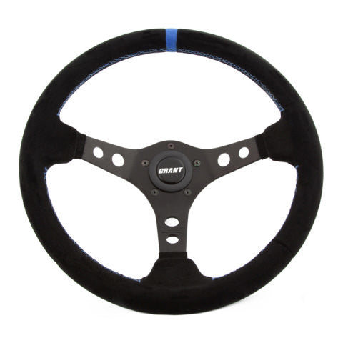 Grant Suede Racing Steering Wheel w/Center Marker