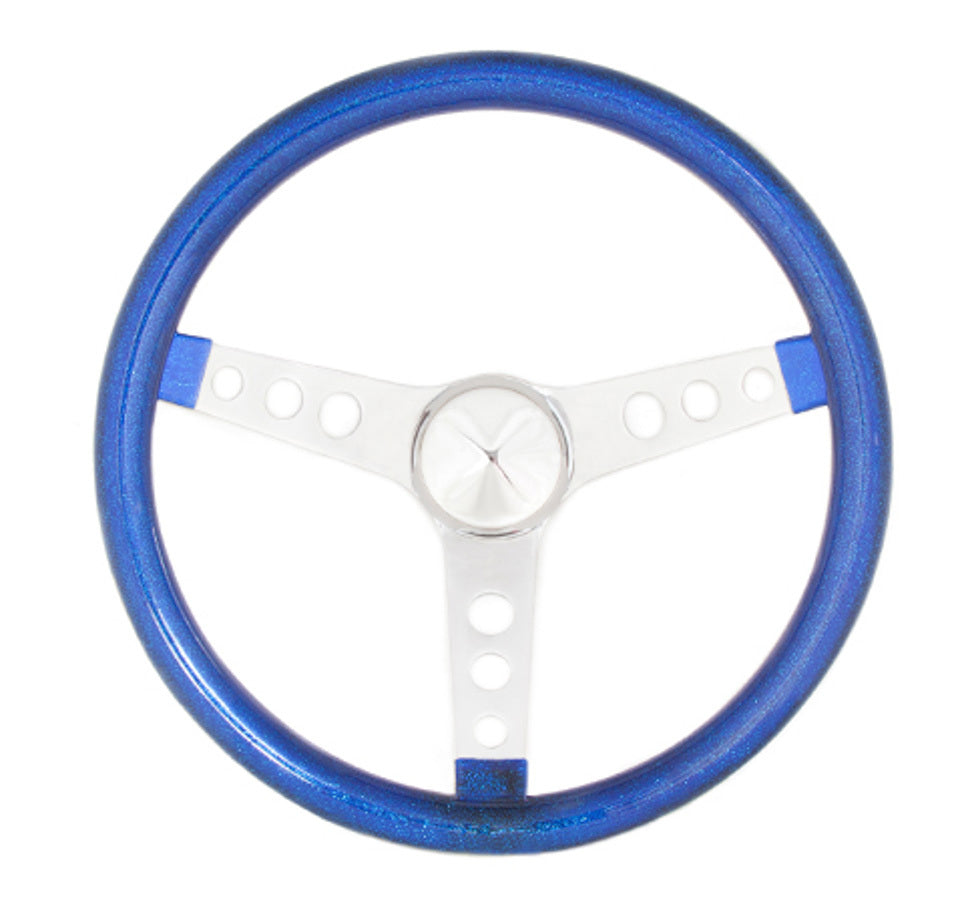 GrantSteering Wheel Mtl Flake Blue/Spoke Chrm 13.5